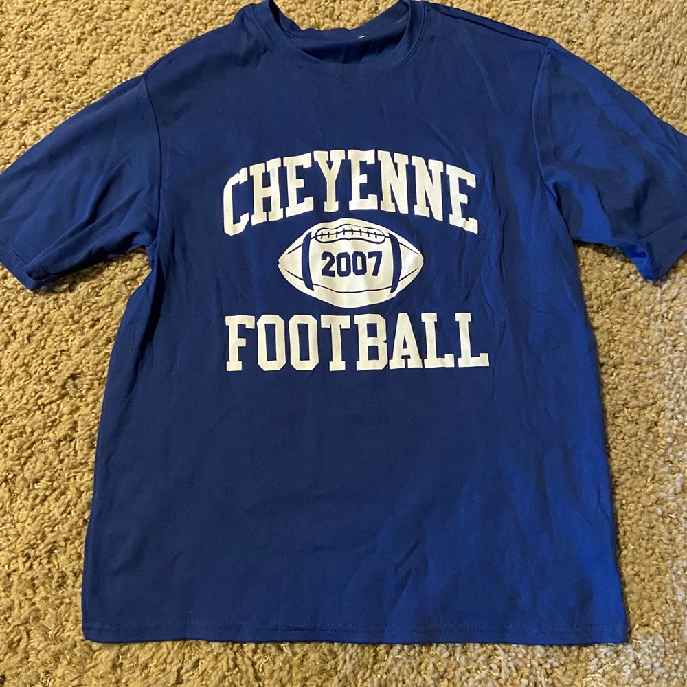 Blue Cheyenne Football Kids T-Shirt